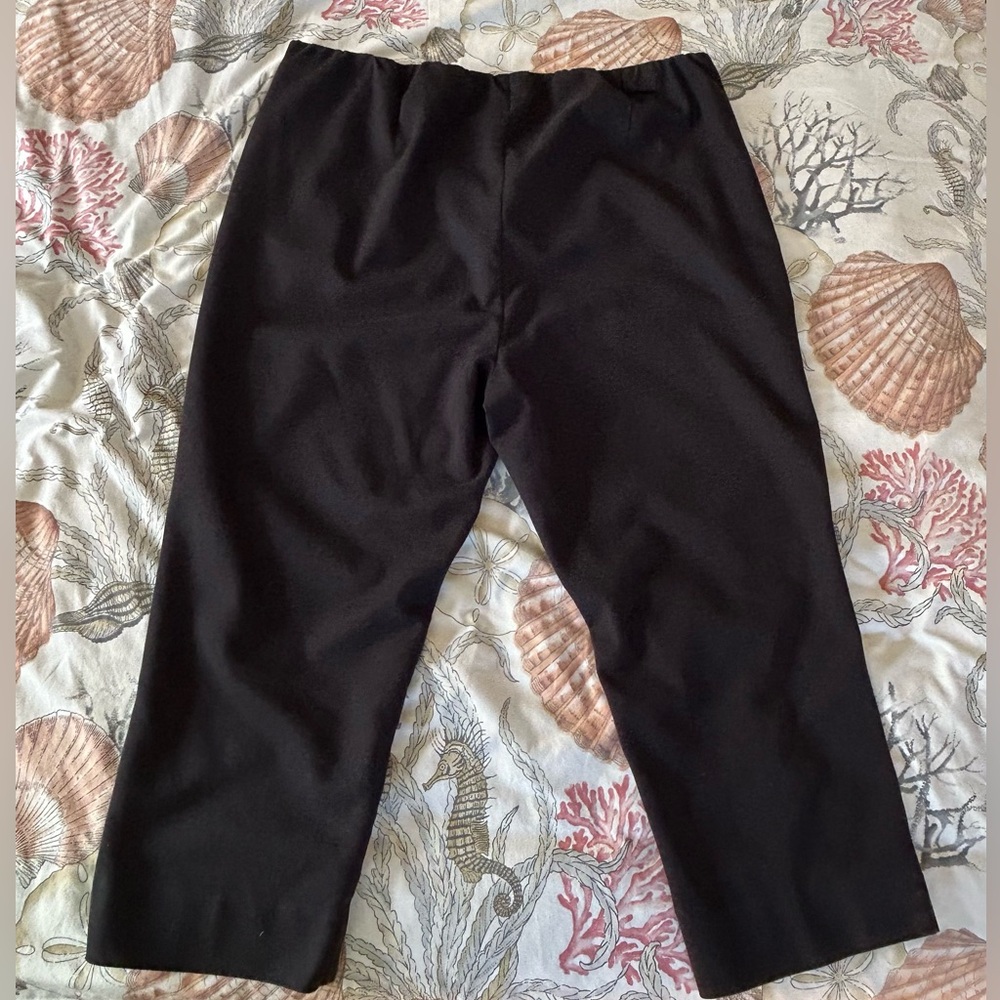 J Jill 20 Pants Black Essential Cotton Stretch - Picture 2 of 6